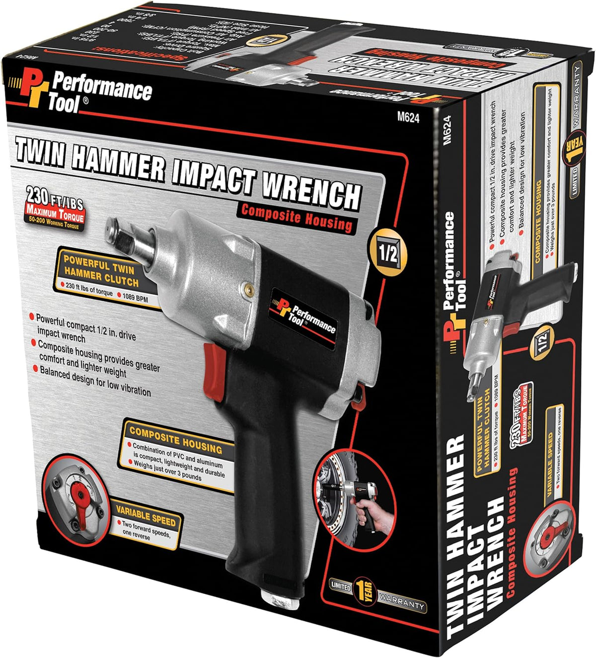1/2-Inch Composite Impact Wrench Pack of 2 X566880