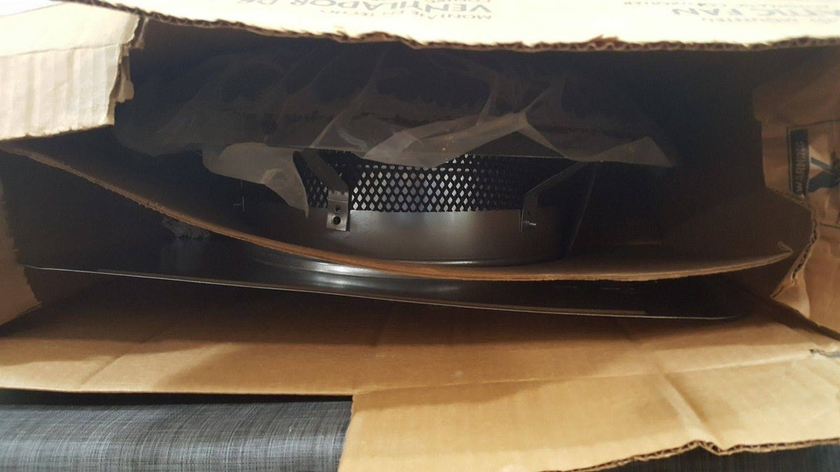 Black Galvanized Steel Electric Power Roof Vent W27635