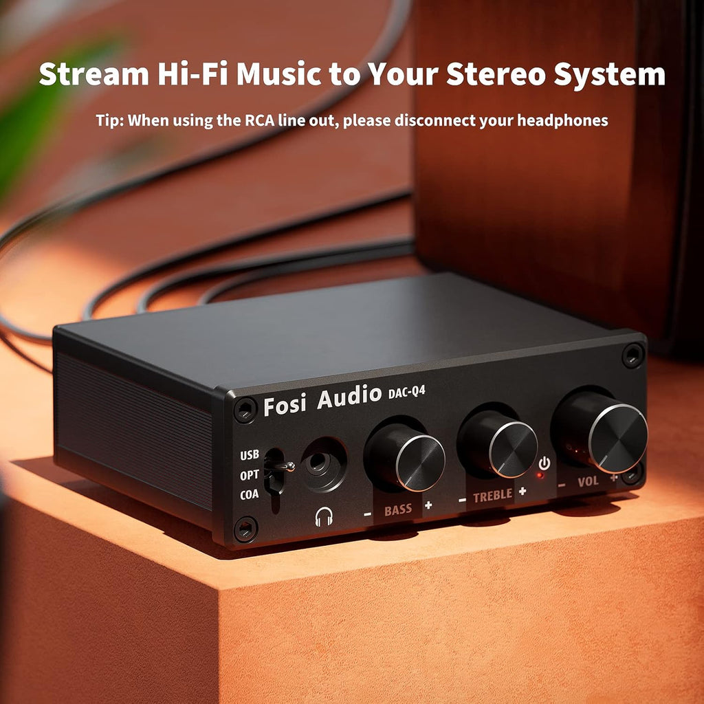 24-Bit 192 KHz USB Optical Coaxial to RCA AUX Digital-to-Analog Audio Converter I97370