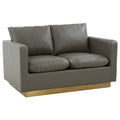 Leather Loveseat with Gold Frame S686851