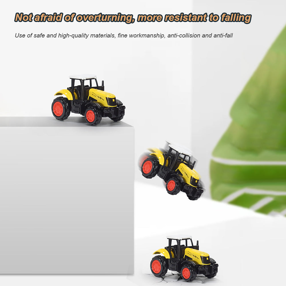 1:64 3PCS Die-Cast Metal Farm Tractors Truck and Trailers Set Toy G58919