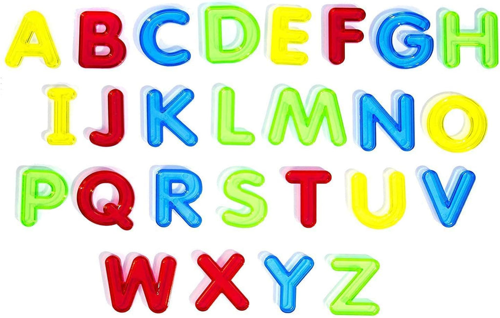 Translucent Acrylic Upper Case Letters in Assorted Colors J946