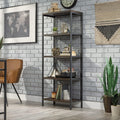 4-Shelf Metal & Wood Bookcase S654