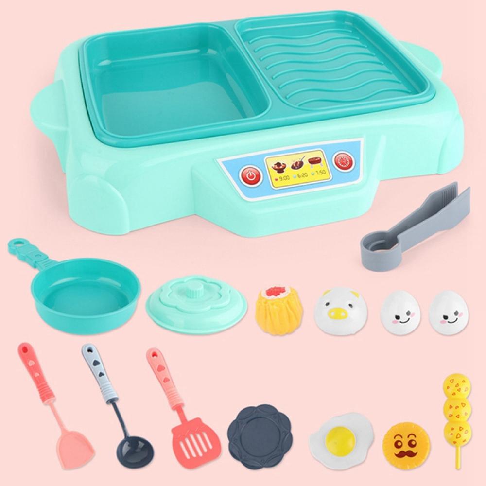 Pretend Play Kitchen Toy with Cooking Utensils and Cut Play Food X5384