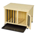 Foldable Wood Dog Crate with Tray R861