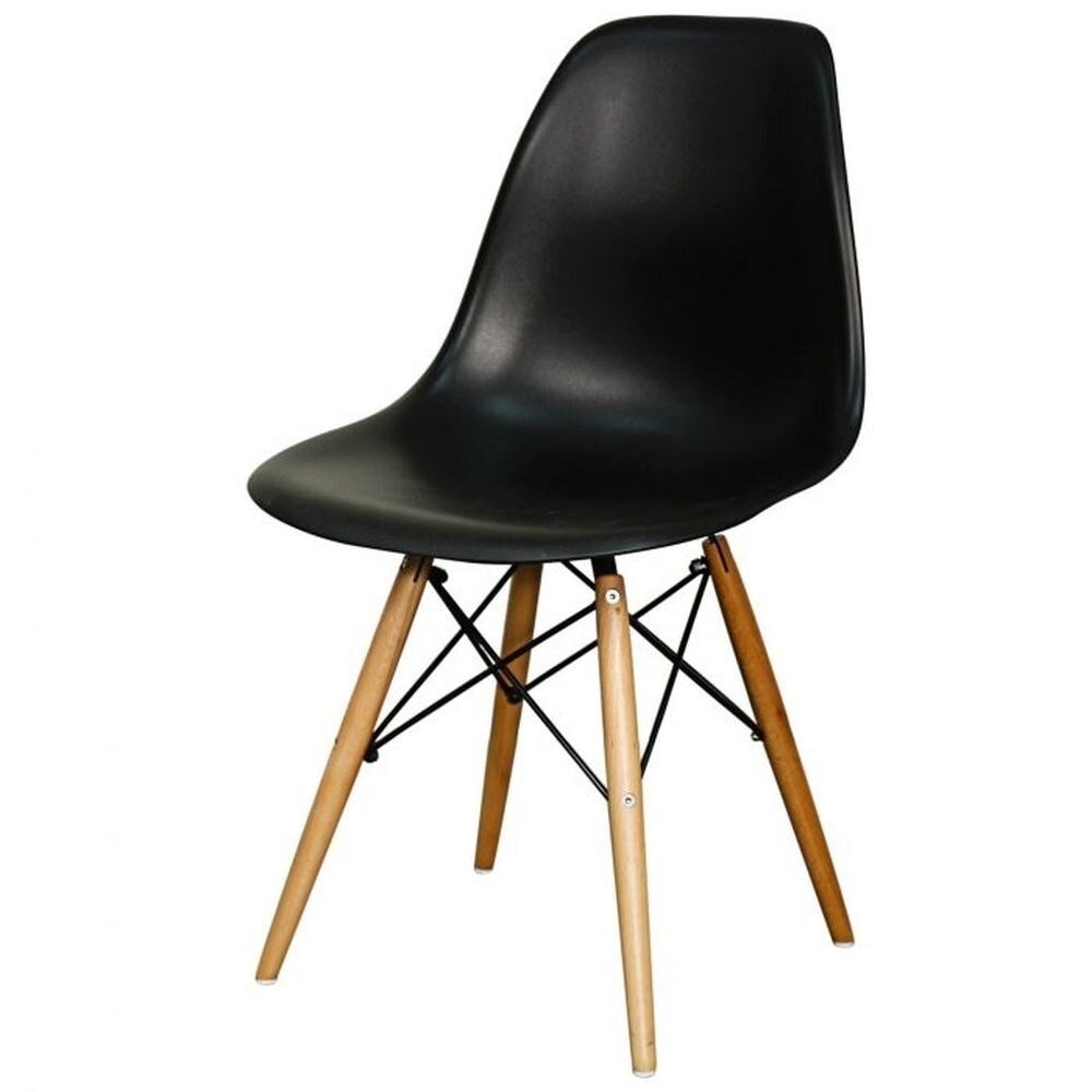 Blue Kids Chair with Wood Legs Set of 4 Y215
