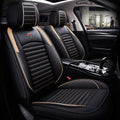 Black-red PU Leather Car Seat Covers 5 Seats Full Set I5290