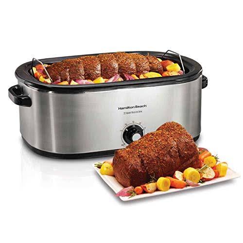 28 lb 22-Quart Stainless Steel Roaster Oven D972