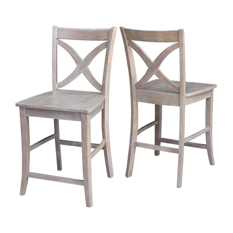 Weathered Gray Counter Stool F4797