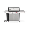4-Burner Natural Gas Grill in Stainless Steel with Side Burner K5517