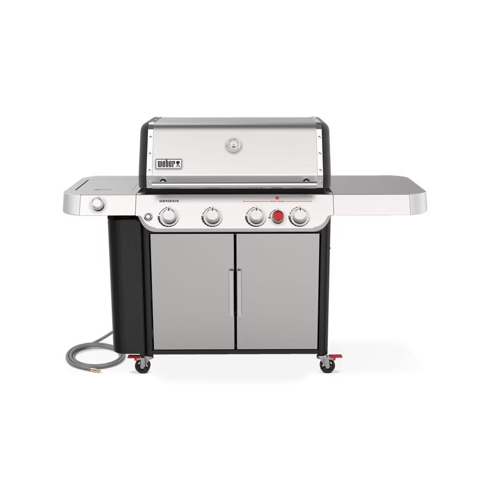 4-Burner Natural Gas Grill in Stainless Steel with Side Burner K5517