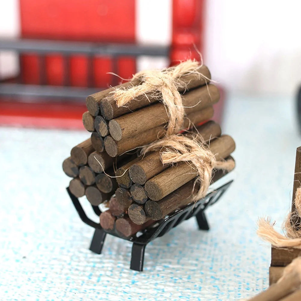 Miniature Firewood Pile Decorations U9674