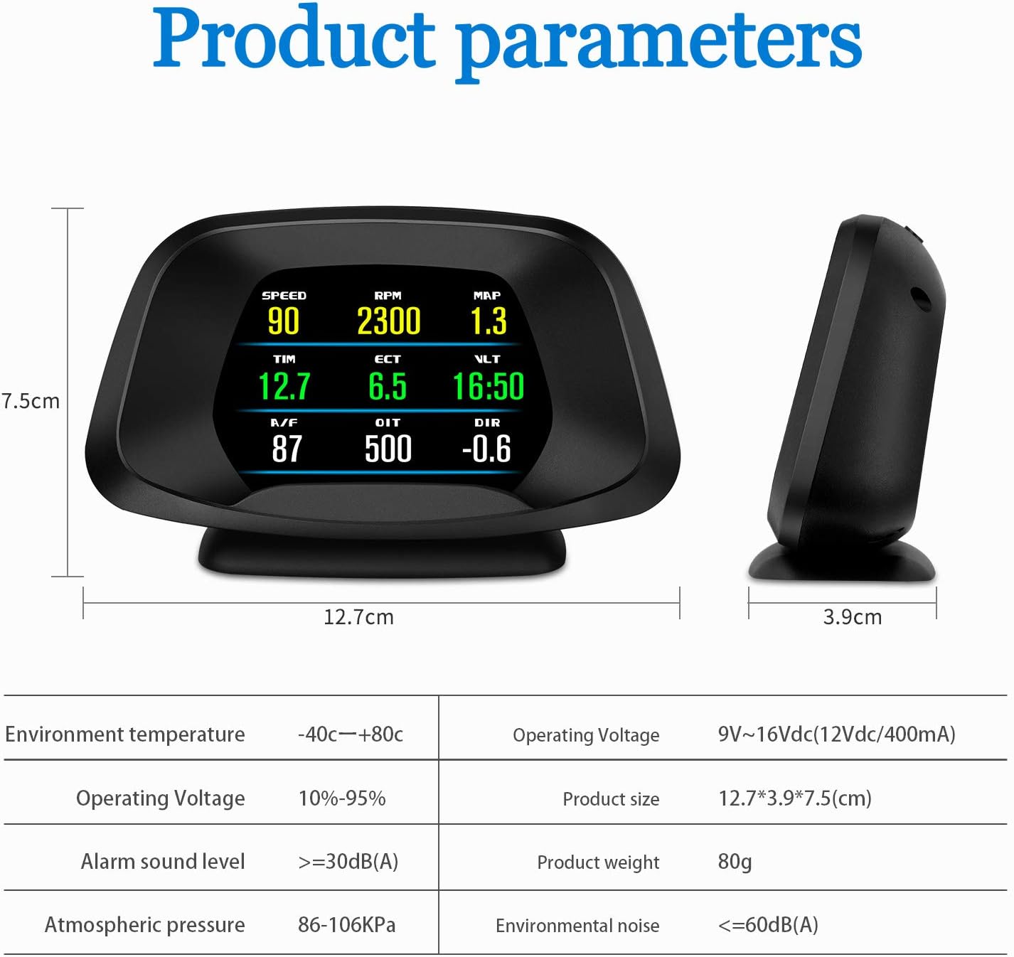 Pack of 2 Car HUD Head Up Display X1158