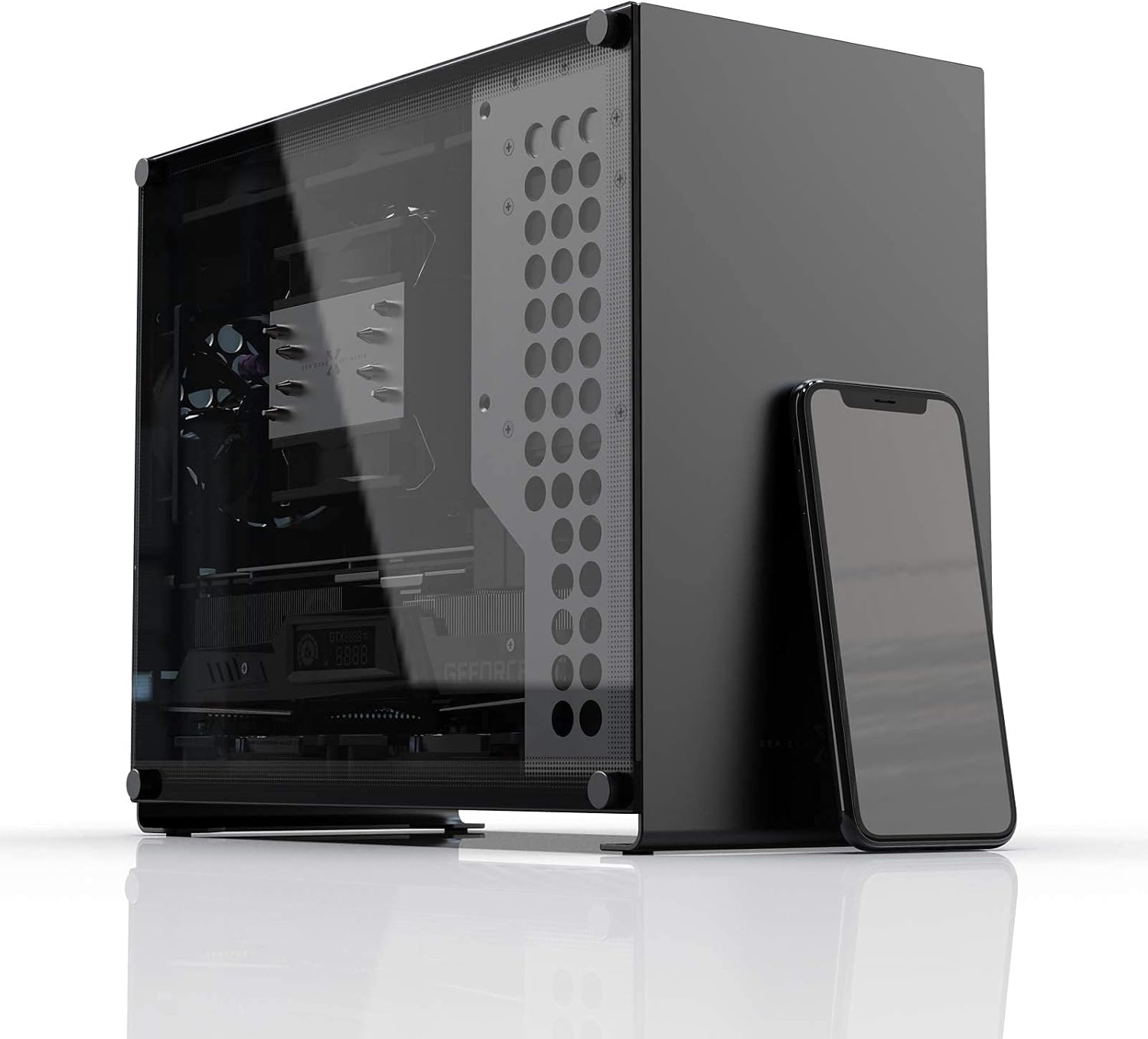 Portable Micro ATX PC Case with Aluminum Alloy F2313