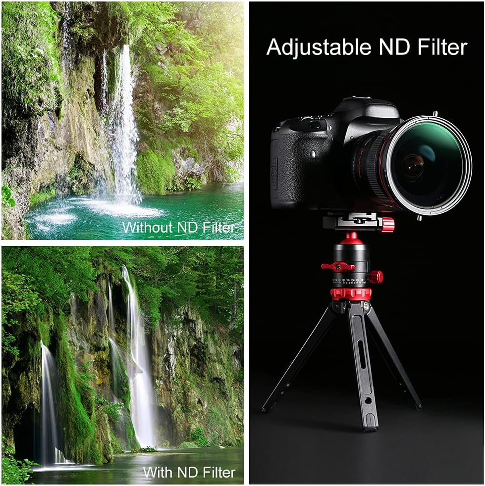62mm Variable Fader ND2-ND32 ND Filter and CPL Circular Polarizing Filter 2 in 1 A33854