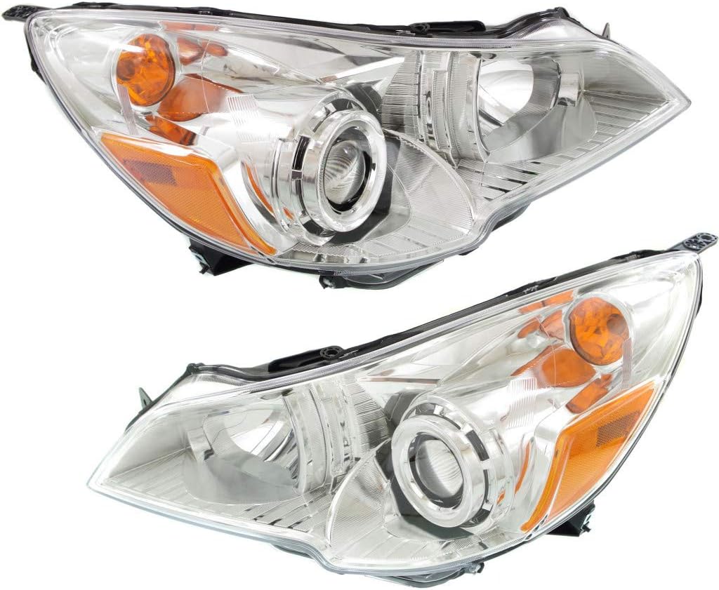 Subaru Legacy Headlight Assembly 2010 2011 2012 Pair Driver and Passenger Side F5789