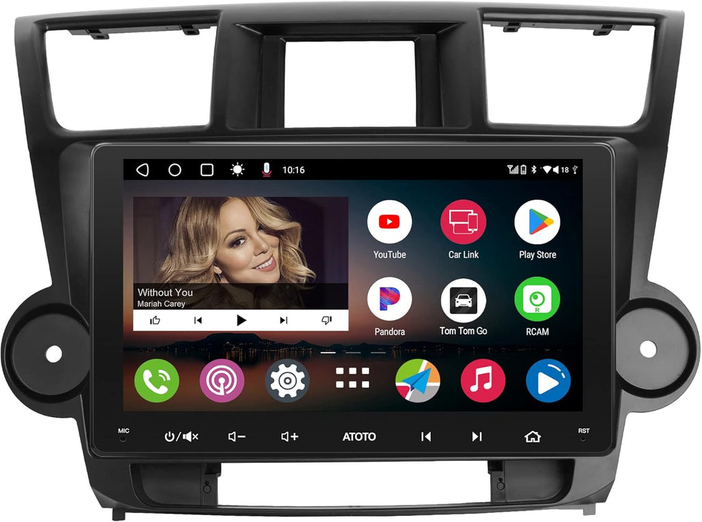 Android Double Din Car Stereo with Wireless CarPlay & Android Auto, 9inch IPS Display, 2G+32G I419753