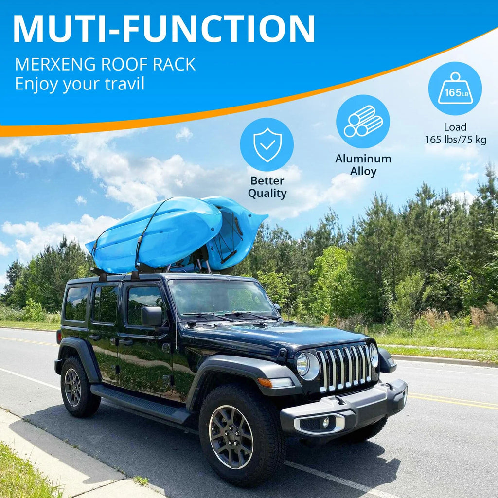 Heavy Duty Steel Roof Rack Cross Bar for Jeep Wrangler JK JL Unlimited B1402
