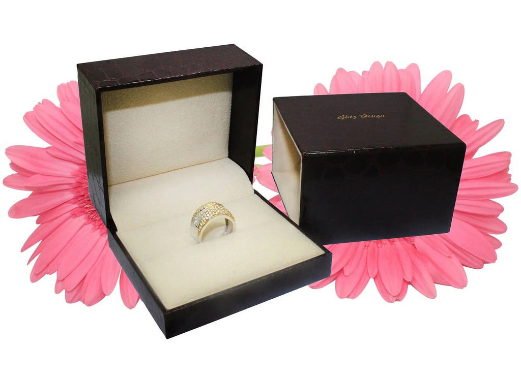 18K White Gold Black Diamond Engagement Ring 4.55 carat Z52343