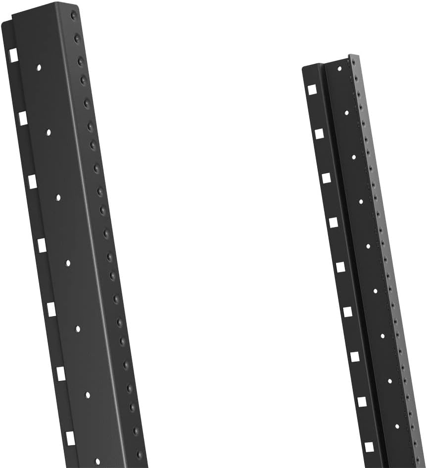 12U 2-Post Open Frame Desk Rack Threaded Pack of 2 O309