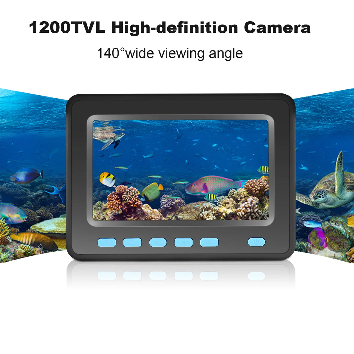 4.3'' LCD Underwater Fishing Fish Finder B696