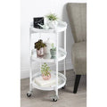 White Bar Cart Frame I654