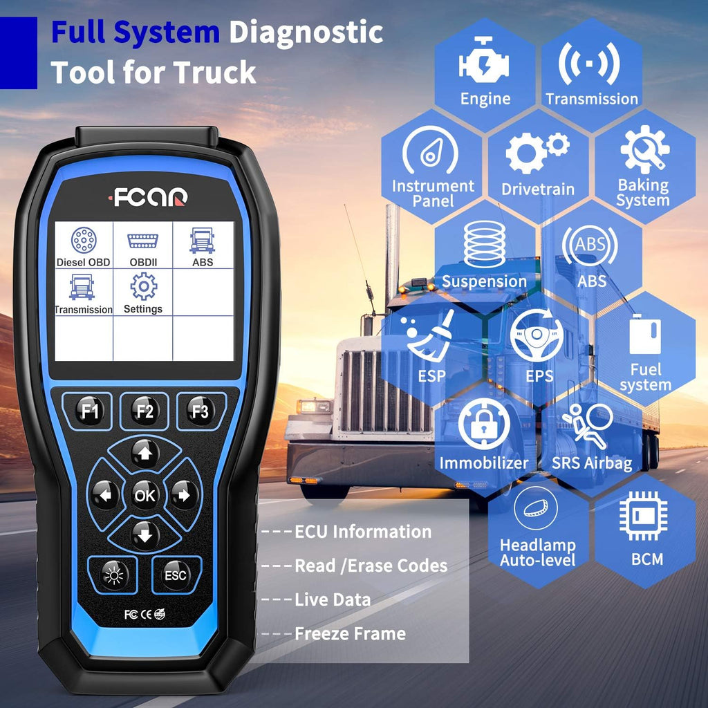 Heavy Duty Truck Scanner with ABS & Transmission Actuation Test Z934820