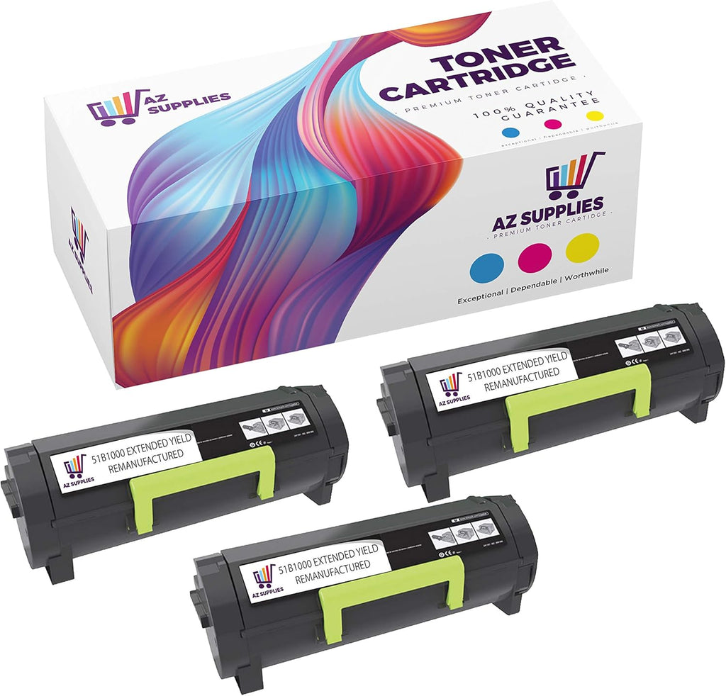 Black Toner Cartridge 3 Packs X44968