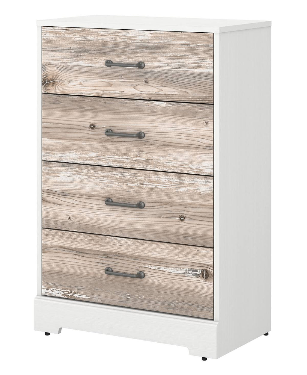White Suede Oak Barnwood Chest of Drawers Z69465