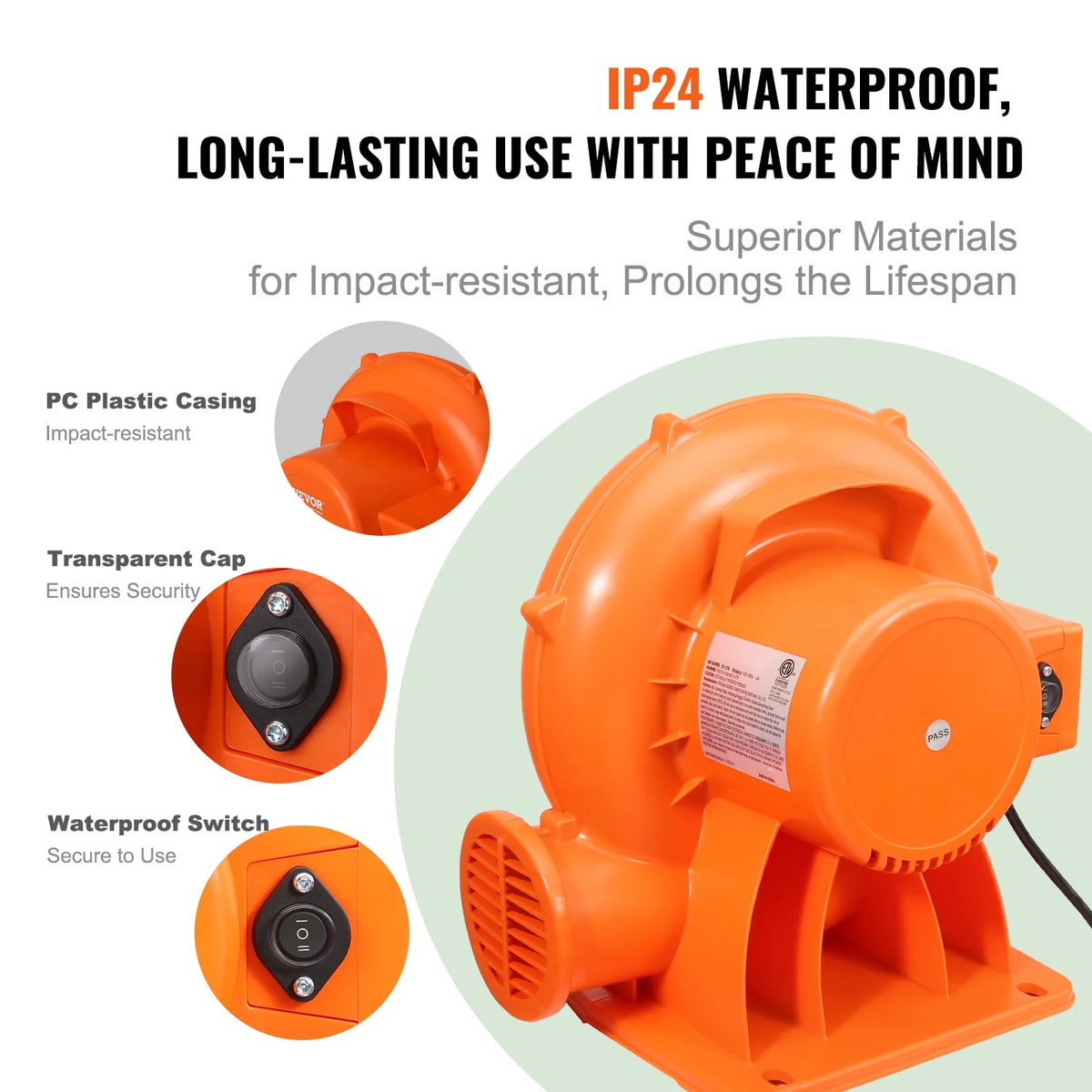 900W Commercial Air Blower for Inflatable Bounce House C431