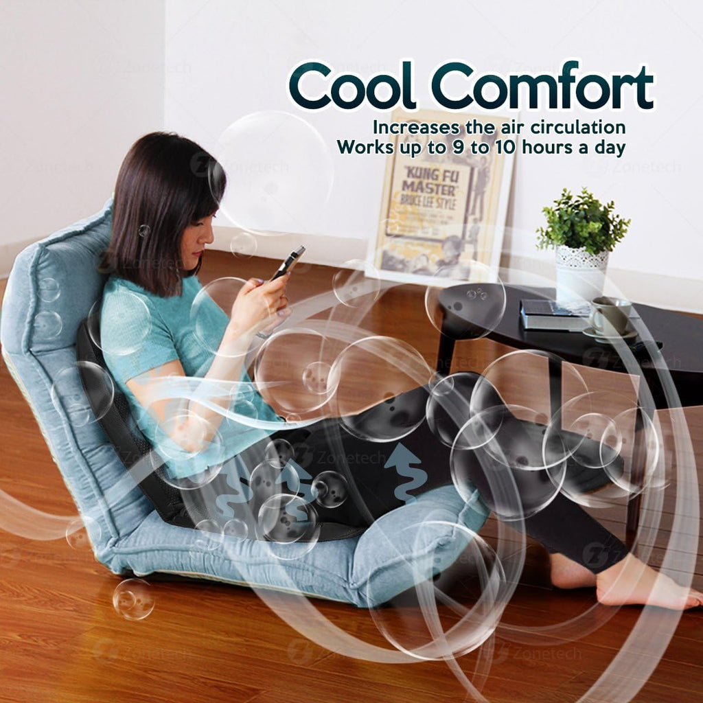 Black Cooling Car Seat Cushion 2-Pack 12V Automotive W945069
