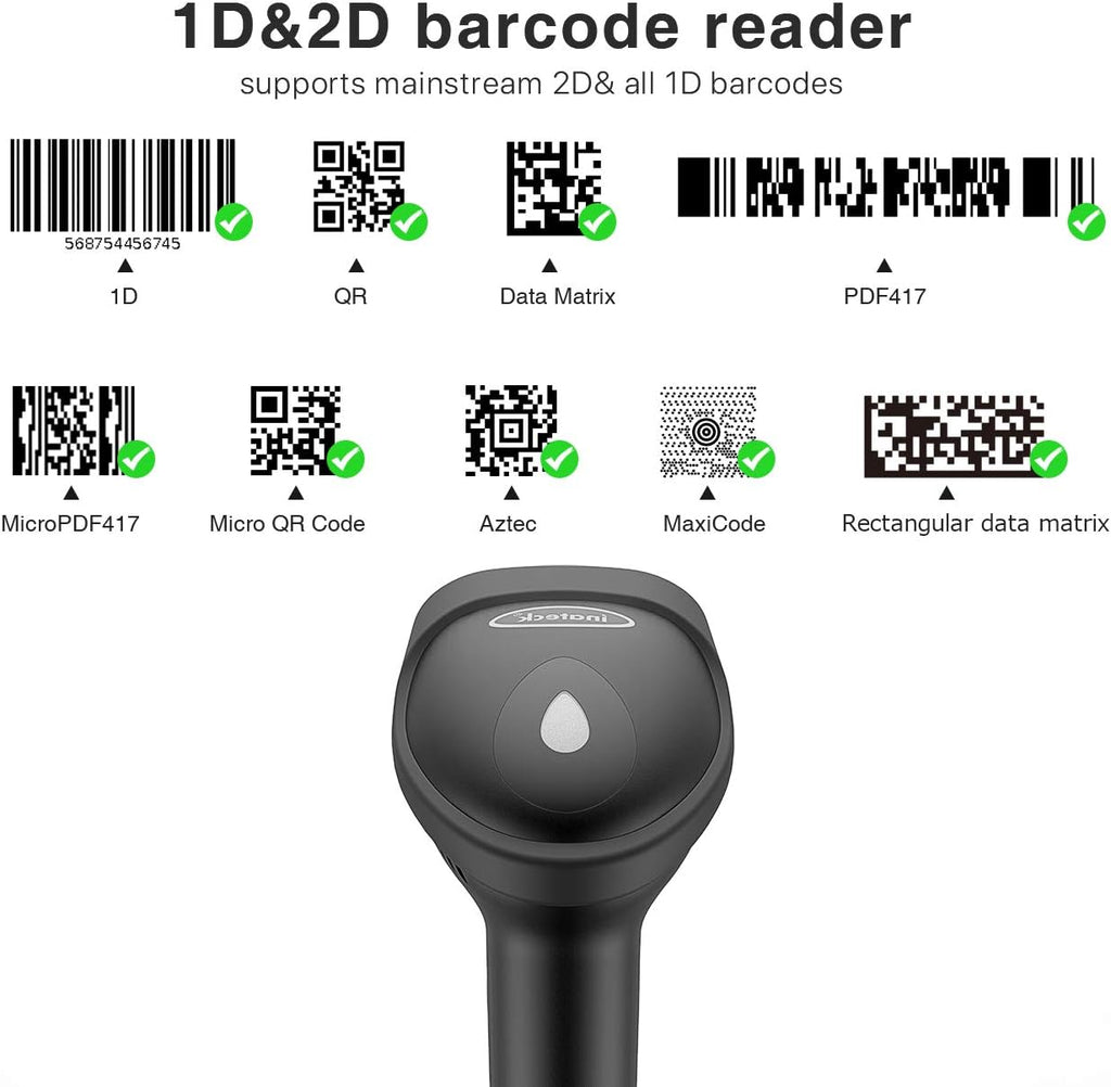 Wireless Bluetooth 2D Barcode Scanner Z97209