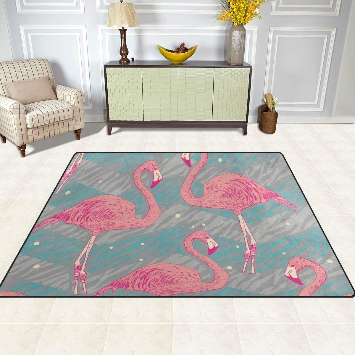 Lightweight Carpet Mats Area Rug 6'8" x 4'10" D873542