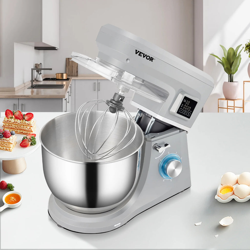 Stand Mixer 7.4Qt Electric Dough Mixer with 6 Speeds LCD Screen 660W Z33315