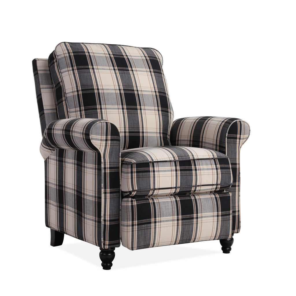 Black Fabric Recliner I217