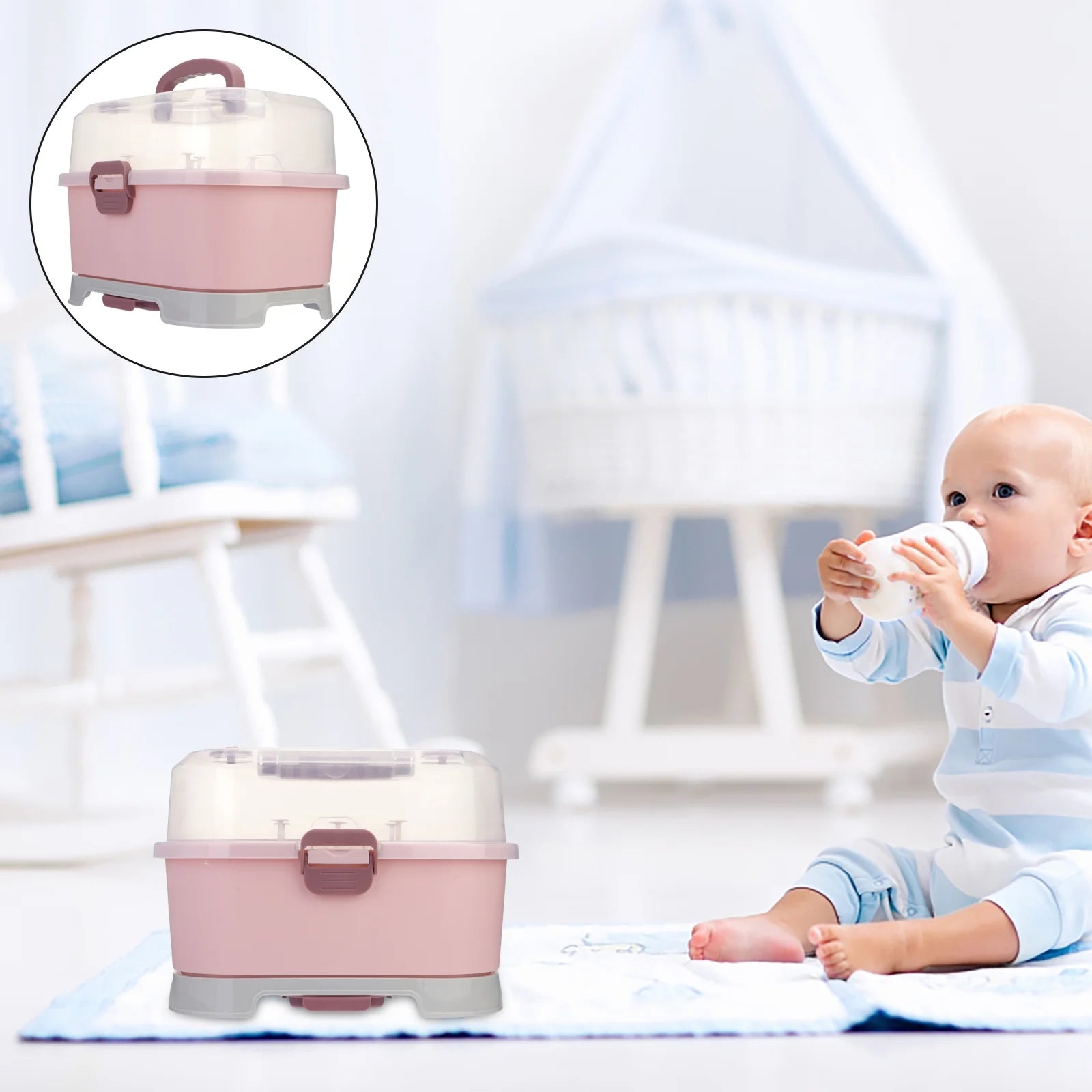 Milk Bottle Drying Rack Box D3892