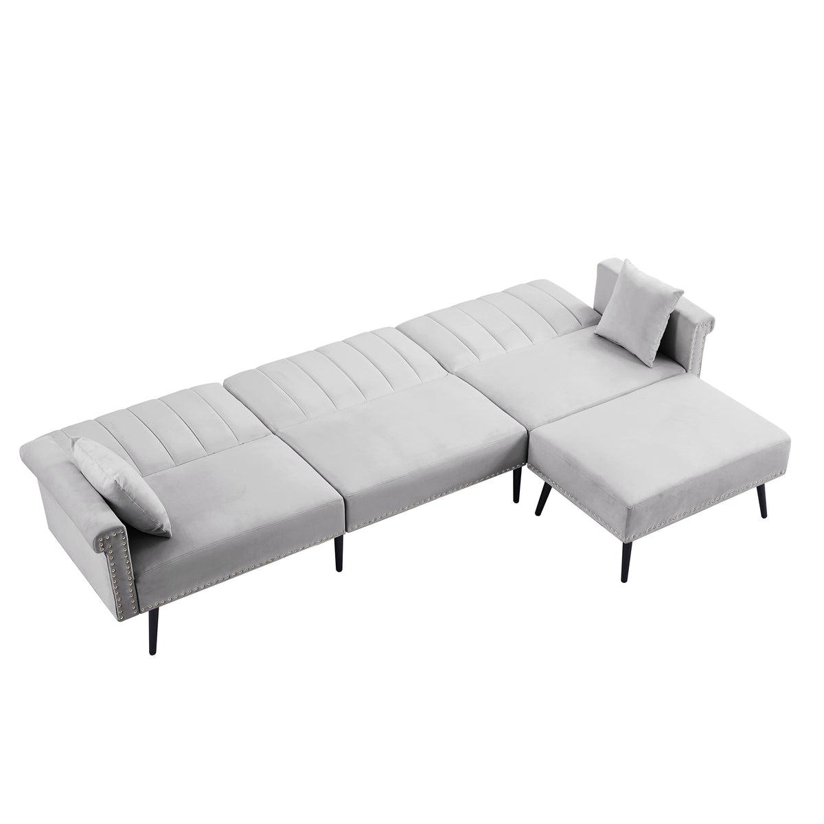 Grey Sectional Sofa Bed Z378