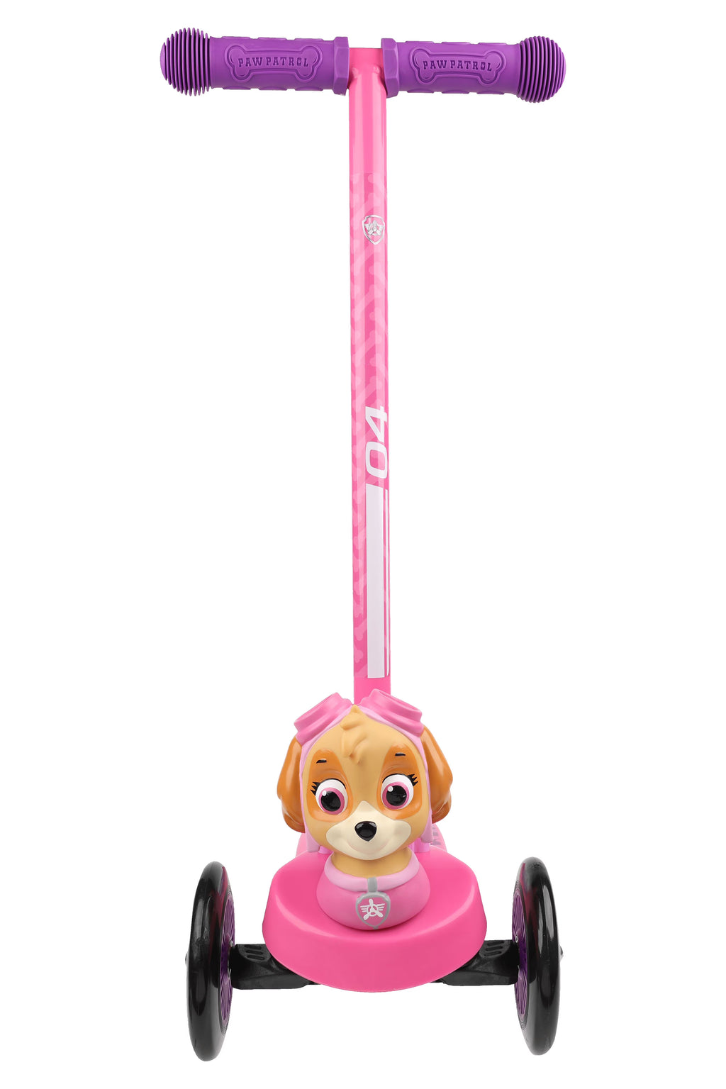 Pink 3 Wheel Scooter with Foot-Activated Brakes U496