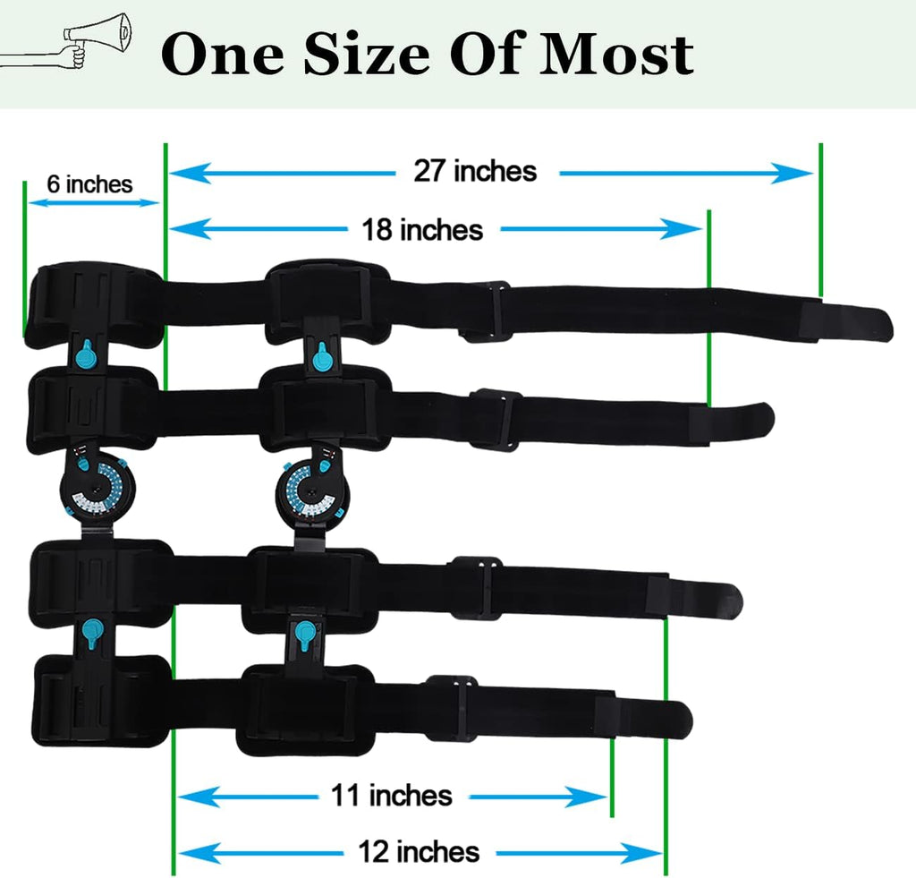 Hinged Post Op Knee Brace Adjustable ROM Leg Stabilizer M265