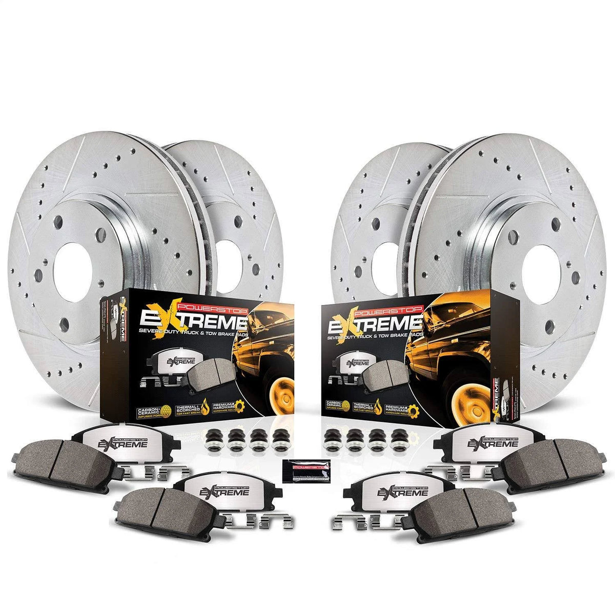 Front & Rear Z36 Truck and Tow Brake Kit F1210