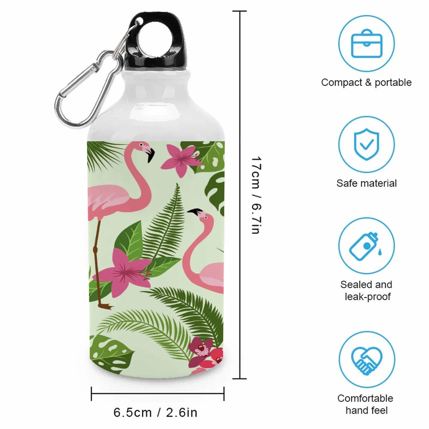 400ml Sport Aluminum Water Bottle with Twist Cap L622875