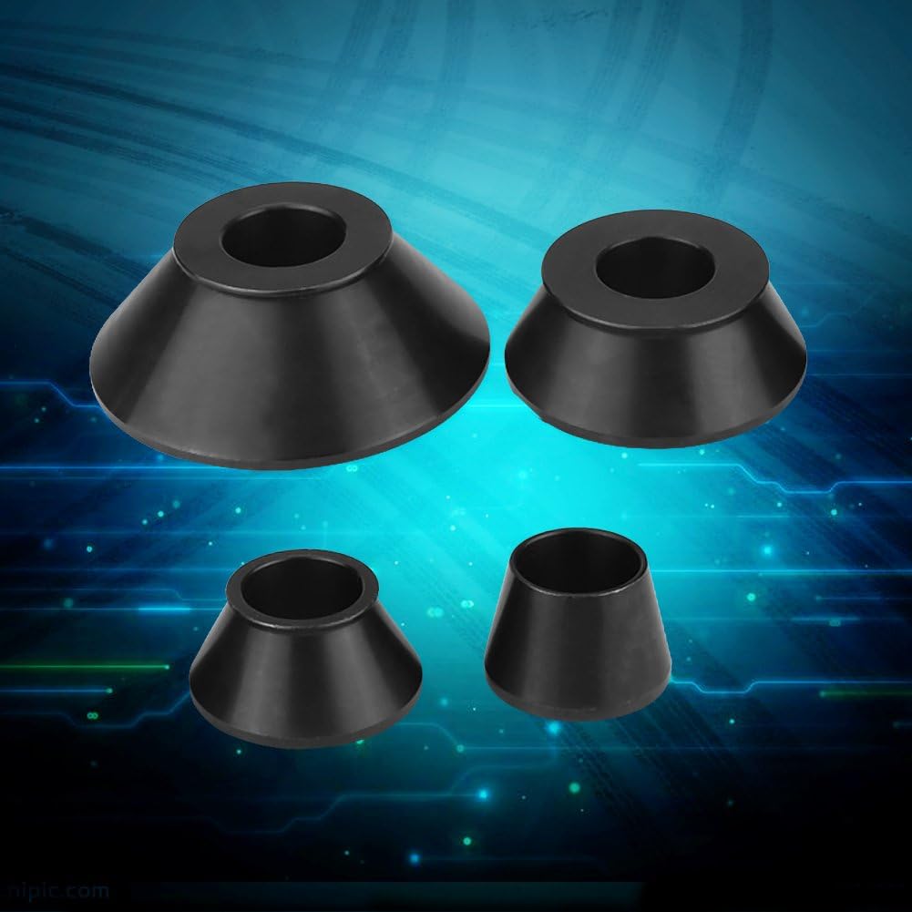 Wheel Balancer Cone Set, 4 Pieces Carbon Steel, 1.77-5.39 Inches V8024