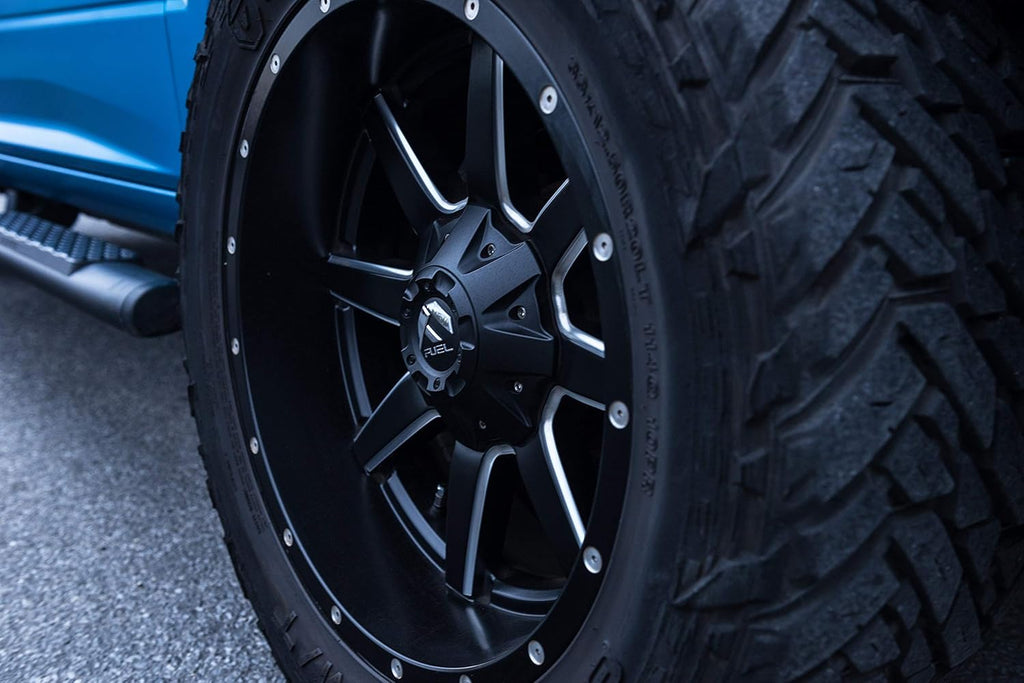 Black Wheel with Matte Milled Accents, 20 x 10 inches M9274