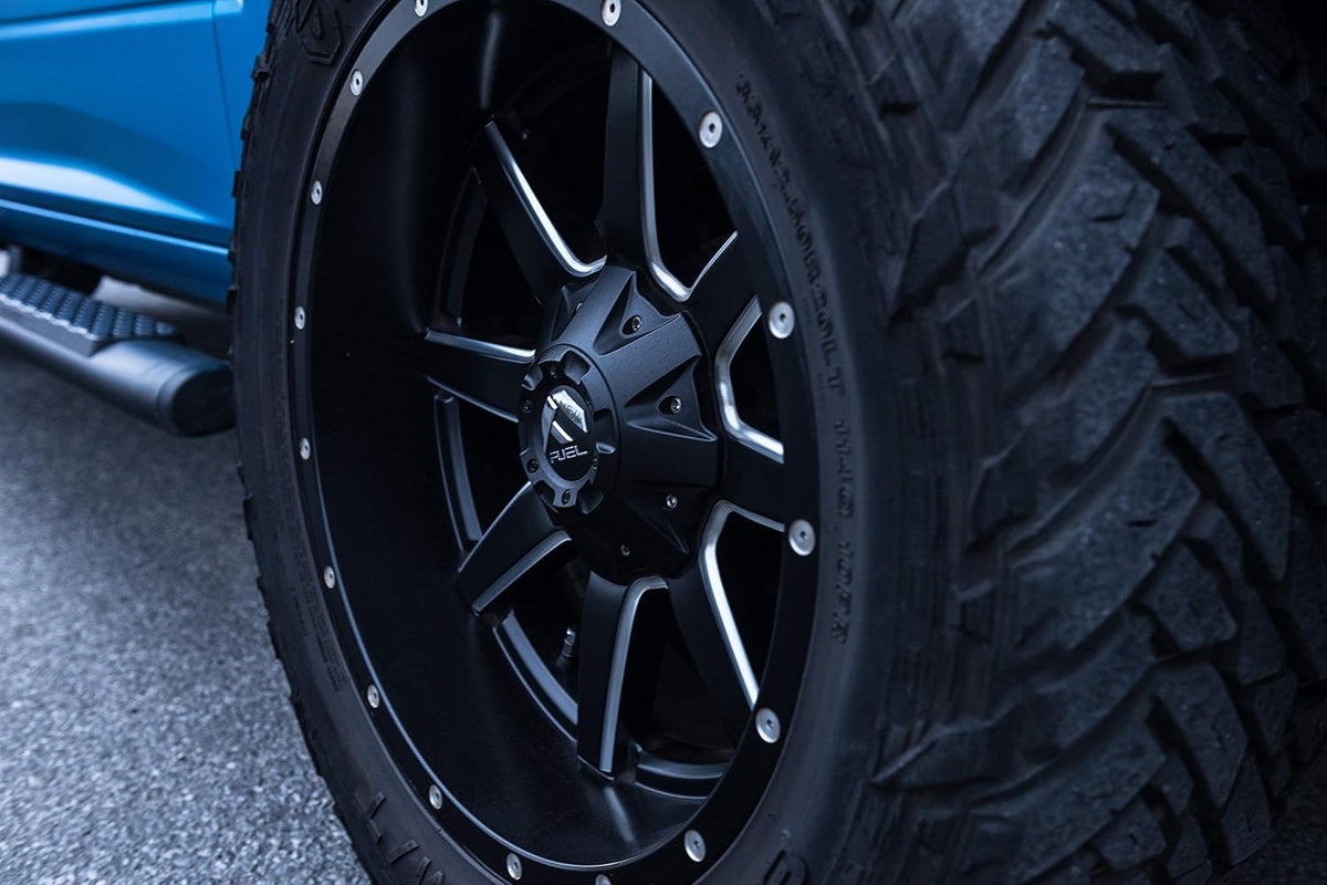 Black Wheel with Matte Milled Accents, 20 x 10 inches M9274