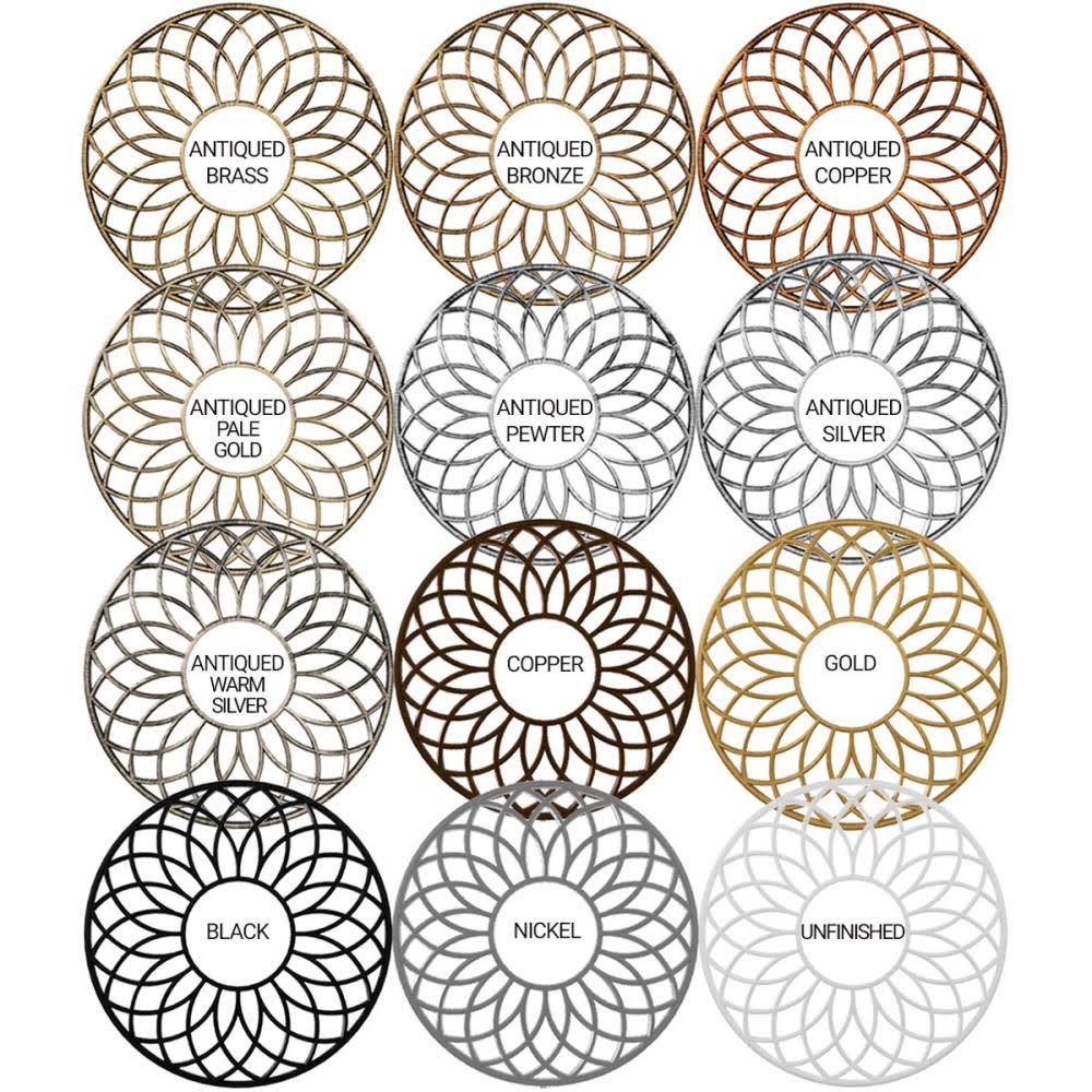 Antiqued Bronze PVC Pierced Ceiling Medallion Y5127