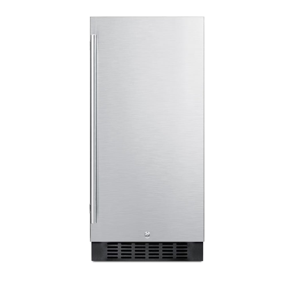 15-Inch 3.0 Cu. Ft. Commercial Outdoor Rated Compact Refrigerator - Stainless Steel B430