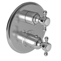 Antique Nickel Round Thermostatic Trim Plate with Handle S405