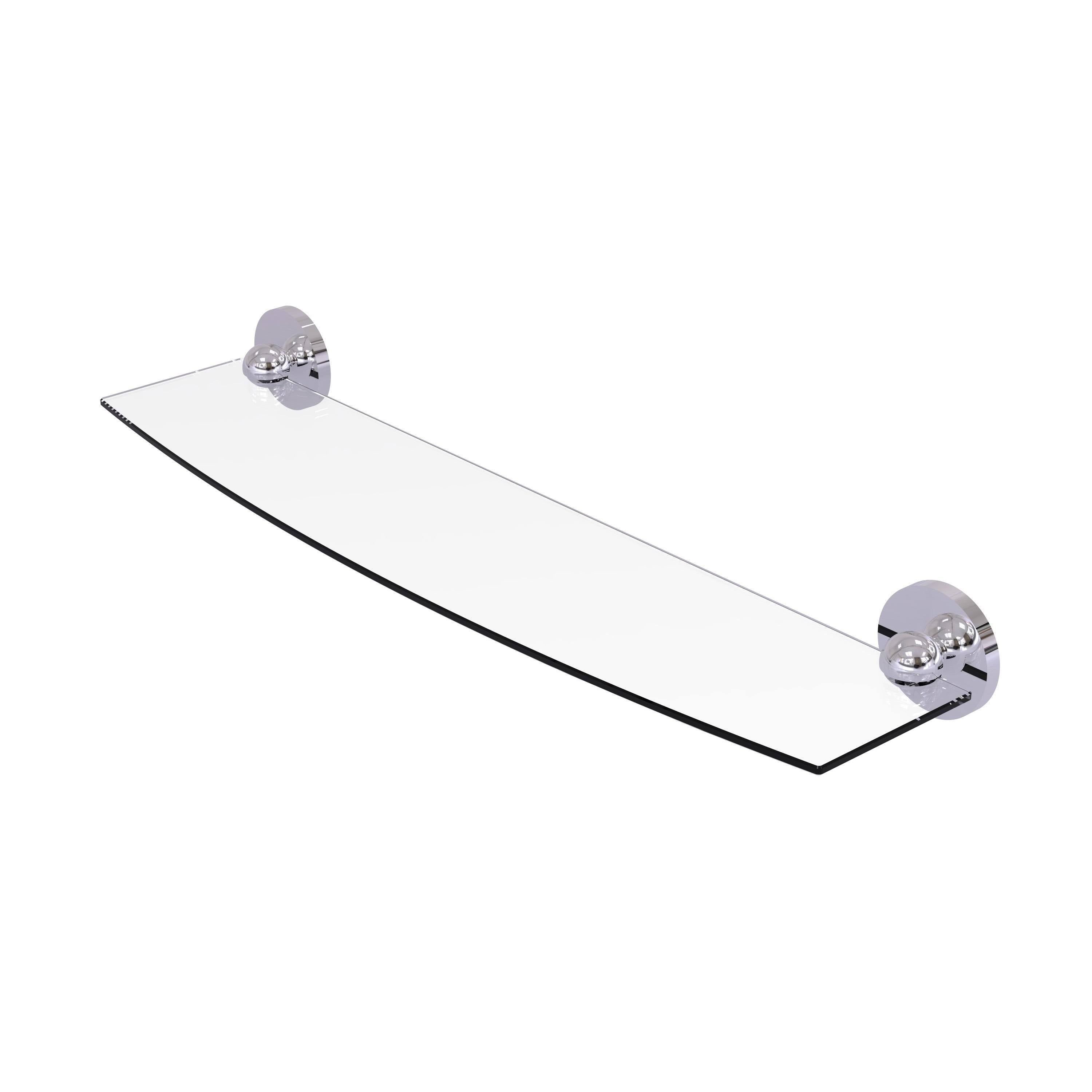 Polished Nickel 24 inch Glass Shelf C961