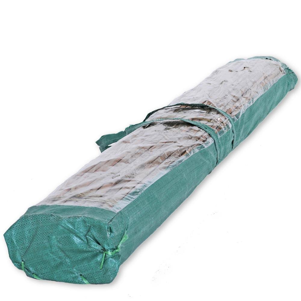 Bamboo Carbonized Split Slat Fencing H1884
