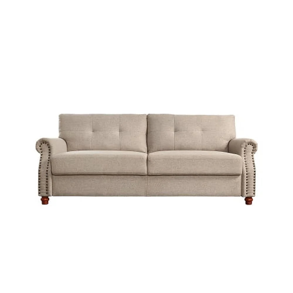 Linen Upholstered 2 Seater Couch with Storage G424
